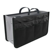 Women Pocket Large Travel Insert Handbag,Expandable Handbag Insert Purse Organizer with Handles,Multifunction Trael Insert Organizer Handbag Cosmetic Makeup Insert Pouch Toiletry Storage Purse