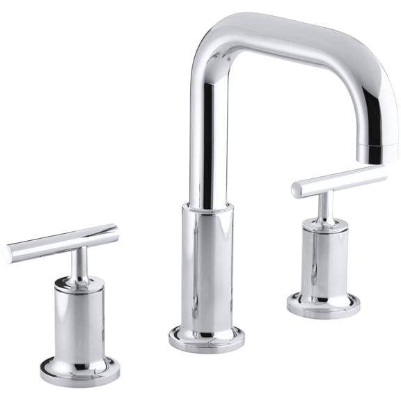 Open Box Kohler K-T14428-4 Purist Deck Mounted Roman Tub Filler - Chrome