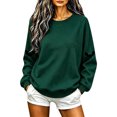 thumbnail image 2 of TKLPEHG Womens Halloween Sweatshirt Fashion Halloween Graphic Long Sleeve Crewneck Loose Fit Fall Clothes Casual Comfy Pullover (Green,XS), 2 of 5