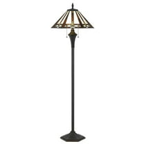 Cal Lighting 60W X 2 Tiffany Floor Lamp