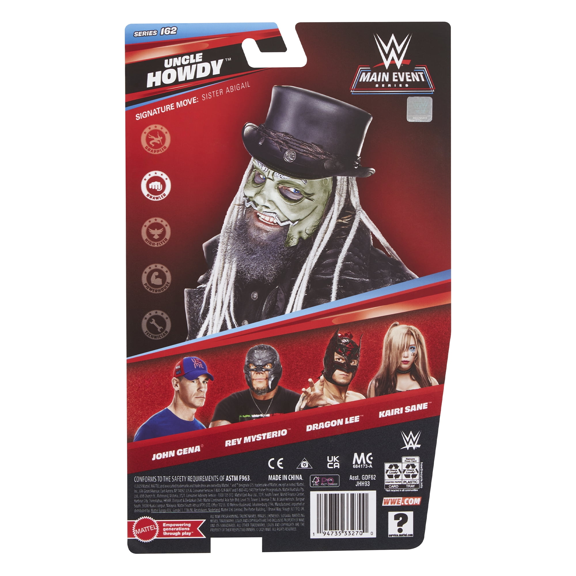 Uncle Howdy - WWE Main Event 162 Mattel WWE Toy Wrestling Action Figure