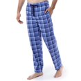thumbnail image 1 of Pantalón de Pijama de Franela con Forro Polar para Hombre IZOD, Cuadros Azules, 3XL, 1 of 4
