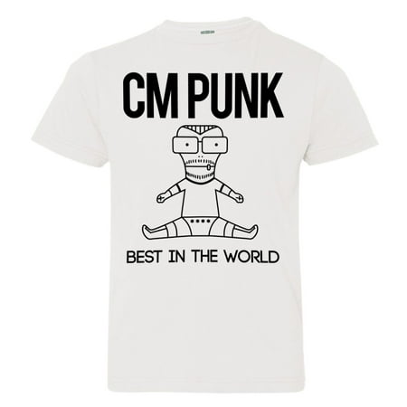 LICENSED Pro Wrestling Tees™ Youth CM Punk Best In The World HQ Fashion (Best Pro Wrestling Documentaries)