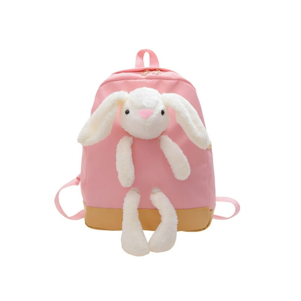 Mochila Conejo Lona para Lindos Dibujos Animados Casuales Bolso Escuela para Estudiantes Jardín Infantes 188 Rosa TXW # 586253.04
