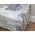 thumbnail image 4 of Linon 32” Stephanie Blue and Green Palm Leaf Print Upholstered Storage Ottoman Bench, 4 of 22