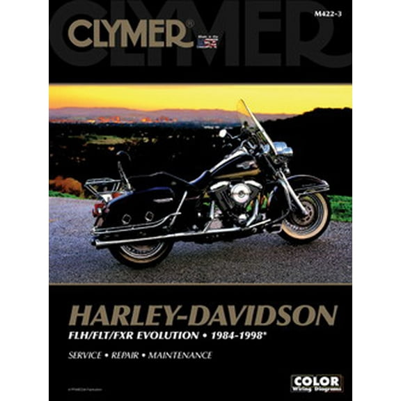 Clymer Repair/Service Manual '84-98 Harley FLH/FLT/FXR Evolution (M422-3)