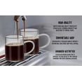 thumbnail image 2 of Bacimi Mini Tazas de Café Espresso Transparentes con Asas Blancas - Juego de 4 / 3 Oz / 90 ML - Vidrio de Borosilicato de 3 Mm - Apto para Lavavajillas y Microondas, 2 of 7
