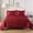 Burgandy, variant on Satin Duvet Fitted Set, Ultra Soft Silky Satin 4 Pieces Duvet Cover Sets (1 Duvet Cover + 1 Fitted Sheet 15" Deep + 2 Pillow Shams),California King Size,Burgandy