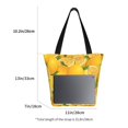 thumbnail image 3 of Fuzoiu Yellow Limes Print Large Capacity Shoulder Bag for Women,Large Capacity Office Purse,Laptop Tote Bag,Casual Everyday Tote for Work Beach Travel and Shopping Grocery, 3 of 6