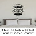 thumbnail image 2 of Even If Im Not With You Ill Always Be There For You Sisters Love Wall Decals for Walls Peel and Stick wall art murals Black Large 36 Inch, 2 of 2