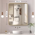 thumbnail image 6 of EDX Bathroom Mirror 28"x 36" Wall Mirror with Rectangular Metal Frame, Gold, 6 of 7