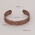 thumbnail image 2 of DESIGNICE Copper Bracelet Magnetic Design Magnetic Bracelet Comfortable Wear Pure Copper Magnetic Bracelet for Men and Women Style1, 2 of 5