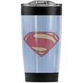 thumbnail image 1 of Superman Man Of Steel New Distessed Shield Stainless Steel Tumbler 20 oz Coffee Travel Mug/Cup, Vacuum Insulated & Double Wall with Leakproof Sliding Lid | Great for Hot Drinks and Cold Beverages, 1 of 7
