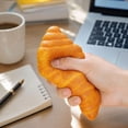 thumbnail image 5 of Croissant Shaped Slow Rising Squishy Toy, Soft Squeeze Stress Relief Fidget Toy for Desktop Office Decor, 5 of 9