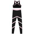 thumbnail image 4 of iEFiEL Girls Gymnastics Sports Suit Yoga Workout Tracksuit Outfit Set Crop Top with Pants Activewear, 4 of 5