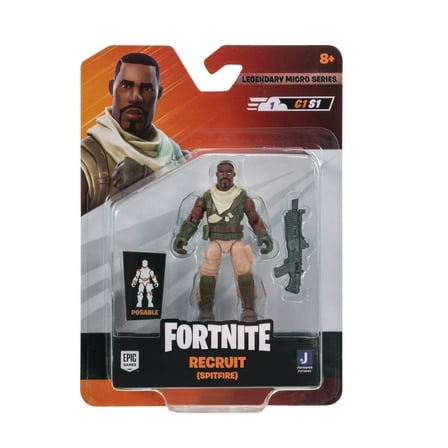 Fortnite Micro Legendary Series PvP Core Figure Recruit - Spitfire, 1 Figure Pack