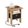 thumbnail image 3 of Furinno ANDREY Nightstand, Charging Station Night Stand with Storage Bin, End Table, Side Table, Bedside Table with USB and Type-C Charging Port, for Living Room, Bedroom, Flagstaff Oak, 3 of 5