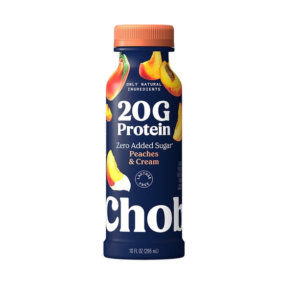 Yogurt bebible Chobani Durazno y Crema 20 g proteína 296 ml