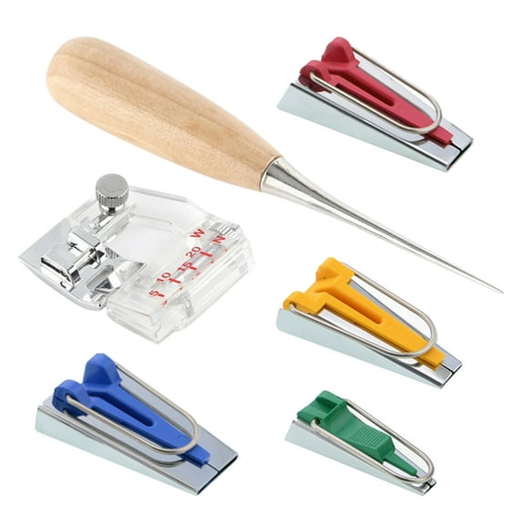 GOOHOCHY  6 Pcs Patchwork Tools Sewing Bias Machine Kit Quick