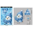 thumbnail image 3 of LQPWZU Christmas Santa Snowman Window Clings Christmas Blue Wonderland Window Stickers Decal for Glass Classroom Home Winter Christmas Party Decor, 3 of 6