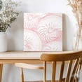 thumbnail image 2 of Framed Canvas Wall Art for Living Room Pink Shell Wall Decor, Coastal Conch Ocean Marine Life Aesthetic Paintings for Bedroom Office Kitchen Bathroom, Ready to Hang Artwork Wall Pictures 8x8 Inch, 2 of 9