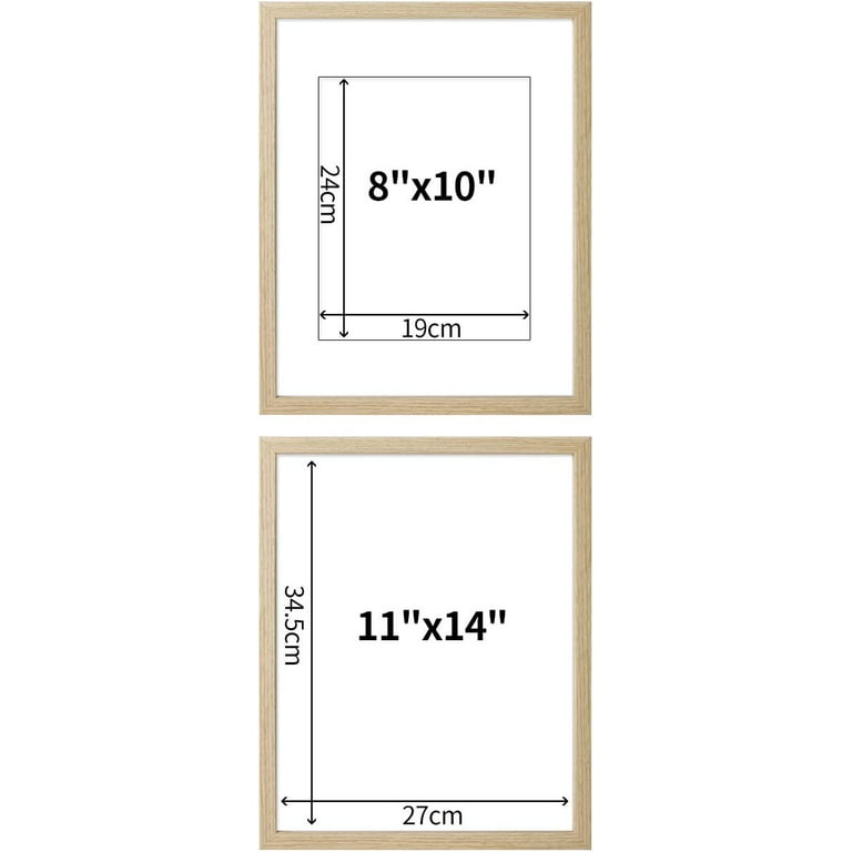 BEIGE/White Mat 11x14/8x10 two-tone frame - Picture Frames, Photo