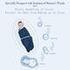 thumbnail image 4 of insular SU3007 3PCS Baby Swaddle Wrap Manta Suave algodón Infant Sleeping Blanket con Cute Ocean, 4 of 8