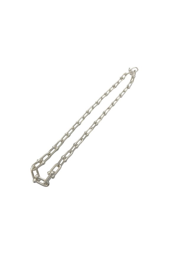 Pre-Owned TIFFANY & Co. Tiffany HardWear Graduated Link Necklace with 925 Sterling Silver Chain...