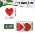 thumbnail image 2 of Uxcell Heart Stickers Roll, Stickers for Small Business Paper Self-Adhesive Gift Labels for Gift Wrapping Party Favor Tags Multicolor, 2 of 5