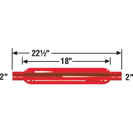 Cherry Bomb Glasspack Muffler 2" Inlet Outlet Center - 18" Body Length 87507CB
