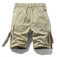 thumbnail image 4 of Miluxas Cargo Shorts for Men - Casual and Cotton 6 Inch Inseam Shorts Khaki 10(XL), 4 of 4