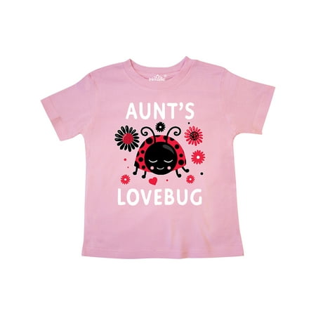 

Inktastic Valentine s Day Aunt s Lovebug Gift Toddler Boy or Toddler Girl T-Shirt