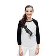 thumbnail image 2 of Thread Tank Home Roots State Arkansas AR Unisex 3/4 Sleeves Baseball Raglan White Black X-Large, 2 of 4