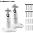 thumbnail image 5 of 2 pieces Wall support for internal/outdoor security cameras,ceiling support adjustable bracket (white), 5 of 5