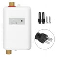 thumbnail image 2 of Electric Tankless Water Heater,  Water Heater, Mini With LED Indicator Light For Bathroom Kitchen Washing Hot And Cold Dual-use US 110V 3000W, 2 of 8