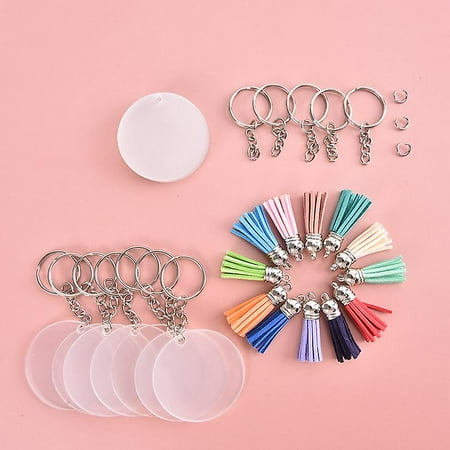 Keychain blanks with tassel hot sale