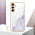 thumbnail image 4 of Feishell Marble Texture Design for Samsung Galaxy S23 FE Case Support Wireless Charging Slim Glossy Shockproof Anti-Scratch Soft & Flexible Protective Phone Case for Women Girls,F, 4 of 6