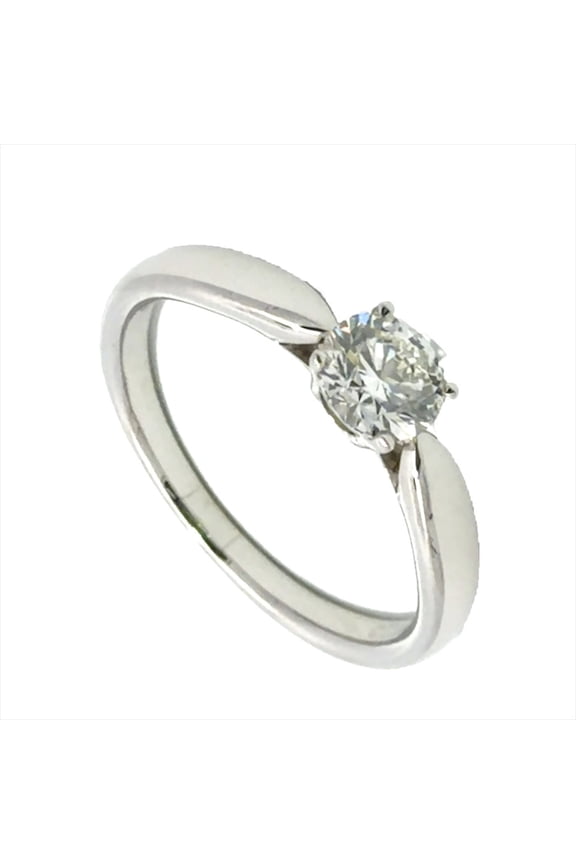 Pre-Owned Tiffany & Co. Harmony Solitaire Ring, Diamond 0.37ct, Approx. 3.3g, Platinum 950, I...