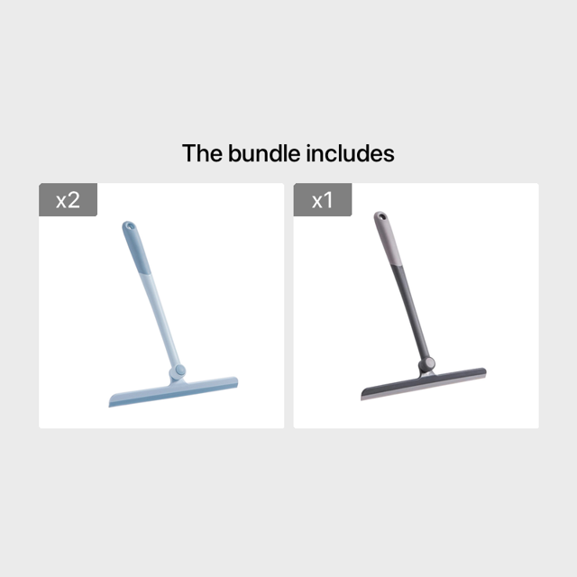 Effortlessly Clean Your Bathroom, Windows, Mirrors, Tiles, and Cars with our Long-Handled Shower Squeegee - Easy to Store!