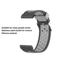 thumbnail image 4 of 24mm Replacement Watchband Color Contrast Adjust Size Soft Silicone Watch Strap, 4 of 8