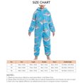 thumbnail image 5 of Pijamas de una pieza con estampado de patrones de animales de dibujos animados de Jammies con capucha para niños para uso doméstico, 5 of 5