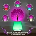 thumbnail image 3 of Tradeopia 6 Inch Plasma Ball with Color Changing Base, Touch and Sound Sensitive Plasma Globe, 3 of 12