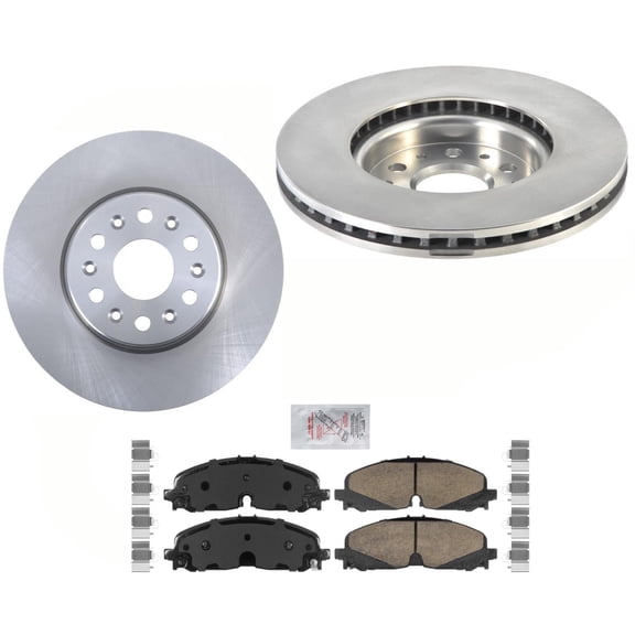 Front Balanced Disc Brake Rotors & Ceramic Pads For 2021-2022 Chevrolet Blazer