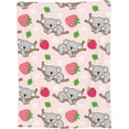 thumbnail image 3 of Cute Koala Blanket Pink Cartoon Koalas Bear Fruits Animal Strawberry Throw Blankets Kawaii Gifts for Girls Adults Lightweight Soft Fleece Cozy for Sofa Couch Bed Room Decor 60x80in, 3 of 6