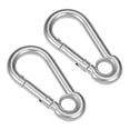 thumbnail image 1 of Gancho de cierre de carabiner, 3.16"/80.3mm Gancho de resorte de acero inoxidable 304 Clip de llavero 2 Pcs, 1 of 3