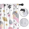 thumbnail image 4 of Blackout Kids Curtains,White Fairy Flower Pattern Childrens Insulated Curtains Set Of 2,Bedroom Essentials,Toddler Room Decor 42"x54", 4 of 5