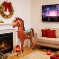 thumbnail image 7 of Uuiauoio 3D Inflatable Horse Balloon,Standing Animal Noble Horse Foil Balloon for Party Decoration,Western Cowboy Themed Equestrian competition performance Birthday Party Supplies, 7 of 7