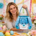 thumbnail image 4 of Generic Easter Bunny Baskets for Kids, Egg Hunt Bags Plush Rabbit Bucket Easter Gifts for boys and girls, 4 of 6