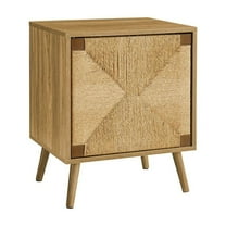 Monarch Accent Table, End, Storage, Small, Seagrass, Modern