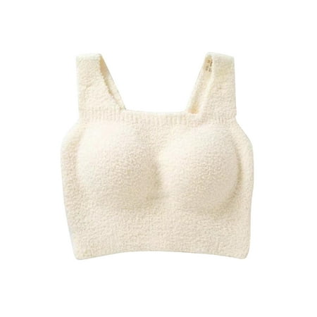 

zuwimk Bras For Women Plus Size Women s Seamless Sports Bra White M